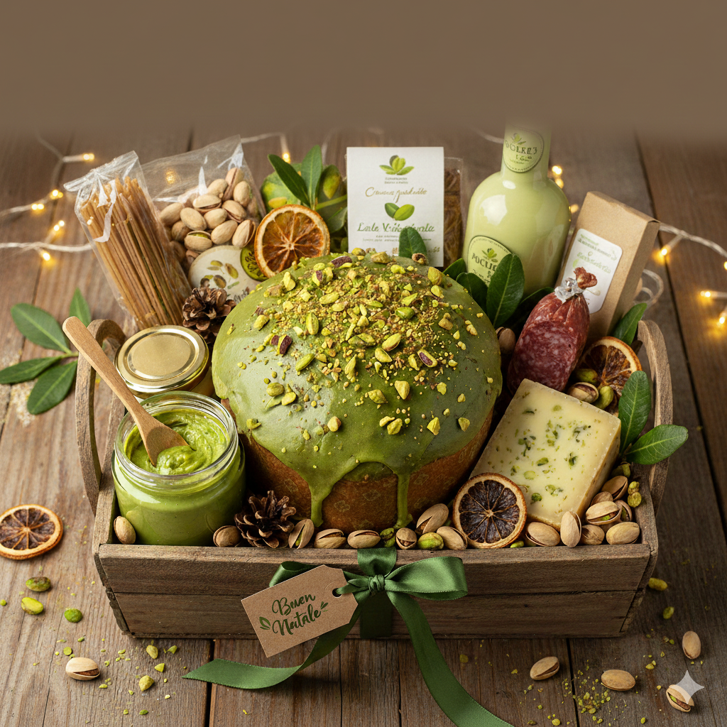 Cesti Natalizi al Pistacchio